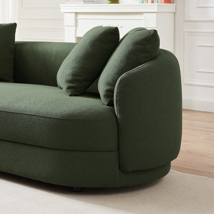 Dylan - Modern French Sofa - Brown / Dark Green