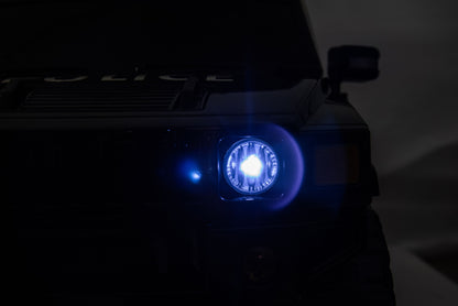12V7A 30W*2 Four-Wheel Drive Leather Seat One Button Start, Forward And Backward, High And Low Speed, Music, Front Light, Power Display, Two Doors Can Open, 2.4G R / C, Seat Belt Four Wheel Absorber - Black