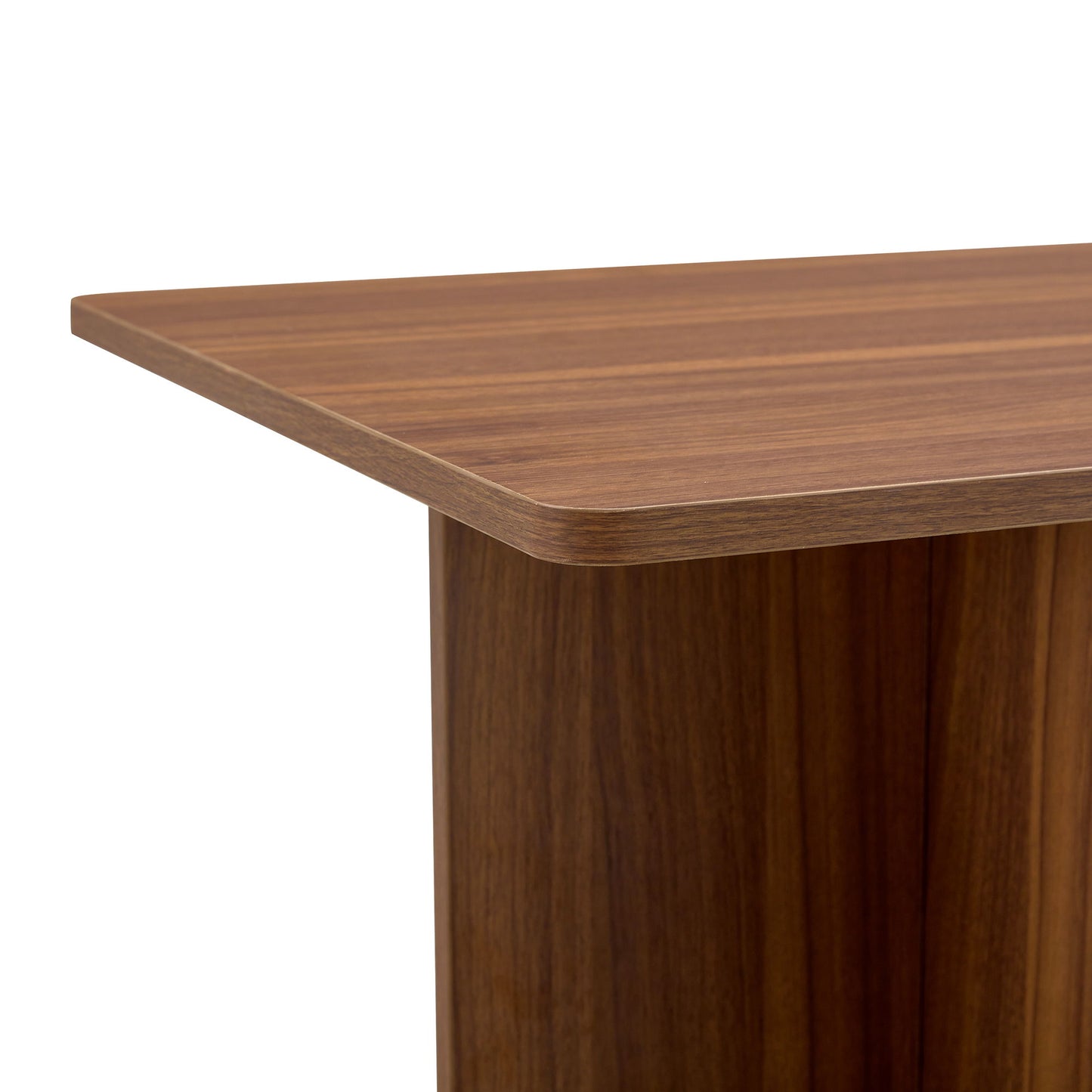 Modern Triangular Support Tea Table, Lightweight And Stable, Perfectly Integrating Nature And Industry - Walnut