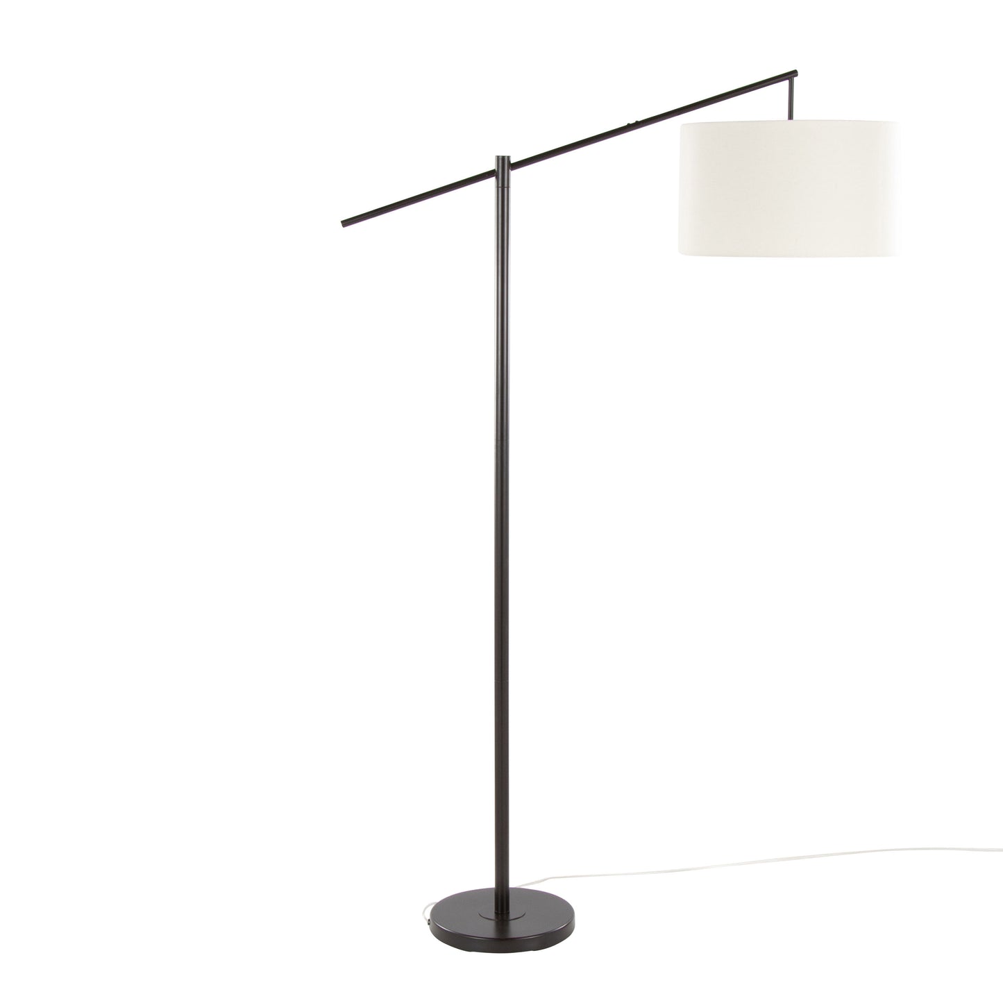 Casper - Contemporary Floor Lamp - Oil Bronze / Natural