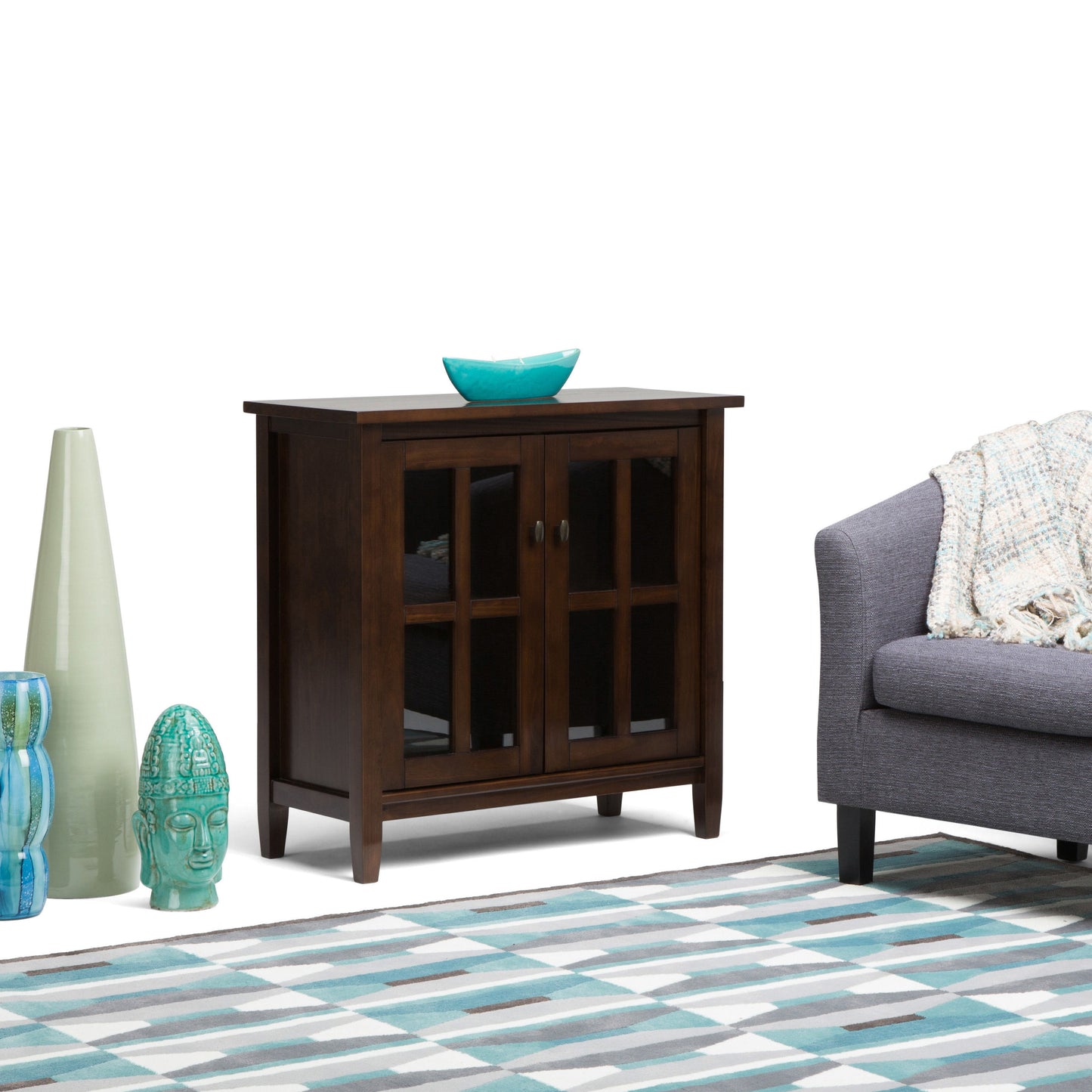 Warm Shaker - Low Storage Cabinet - Tobacco Brown