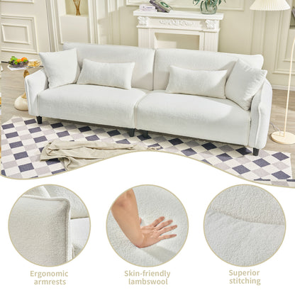 Teddy Velvet Sofa Soft & Comfortable - Beige
