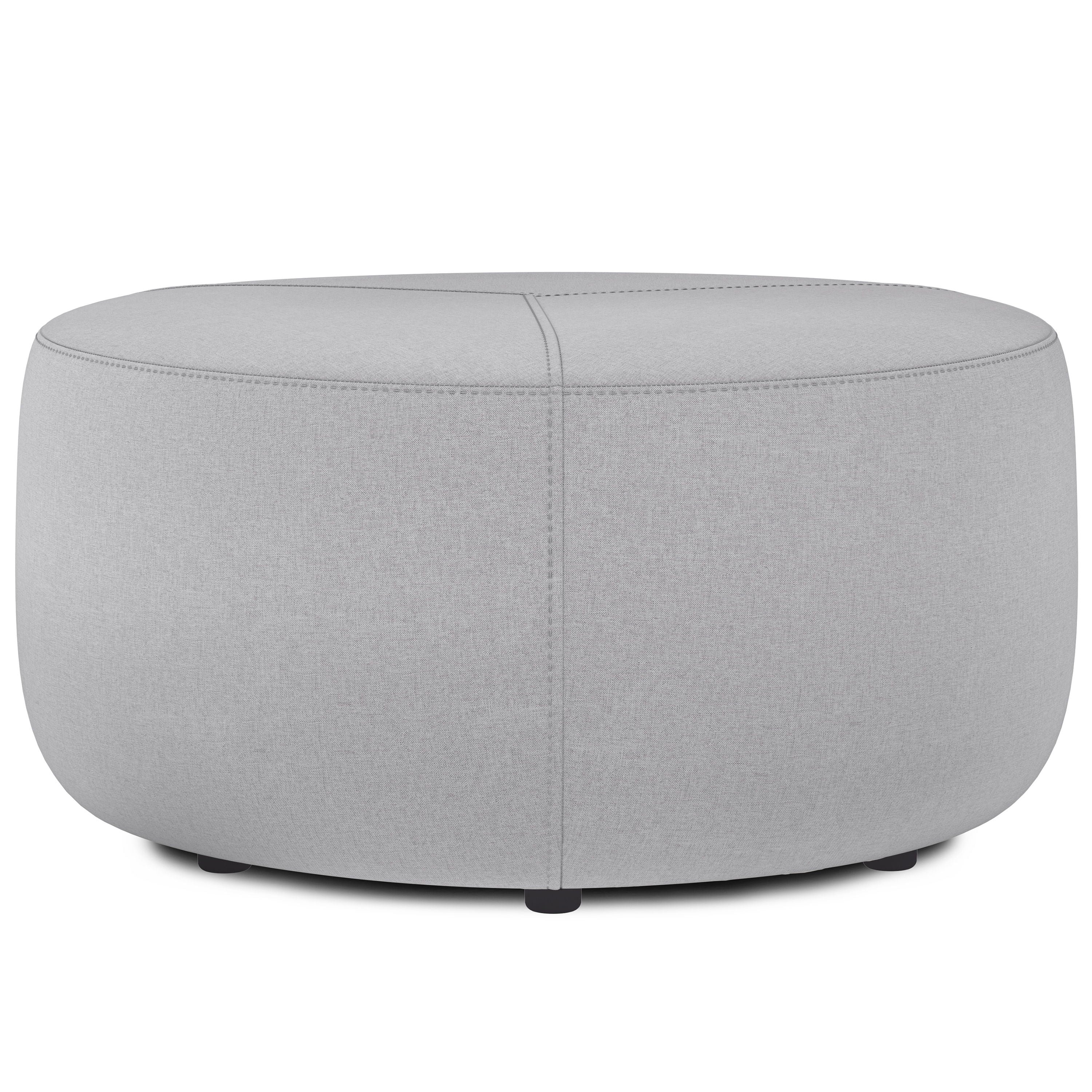 Moore - Large Ottoman - Light Gray