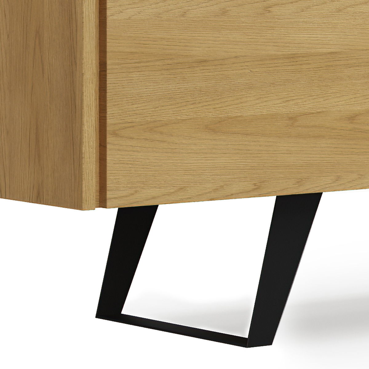 Lowry - Handcrafted TV Media Stand - Oak