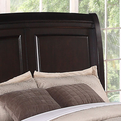 King Bed Transitional - Rich Cappuccino