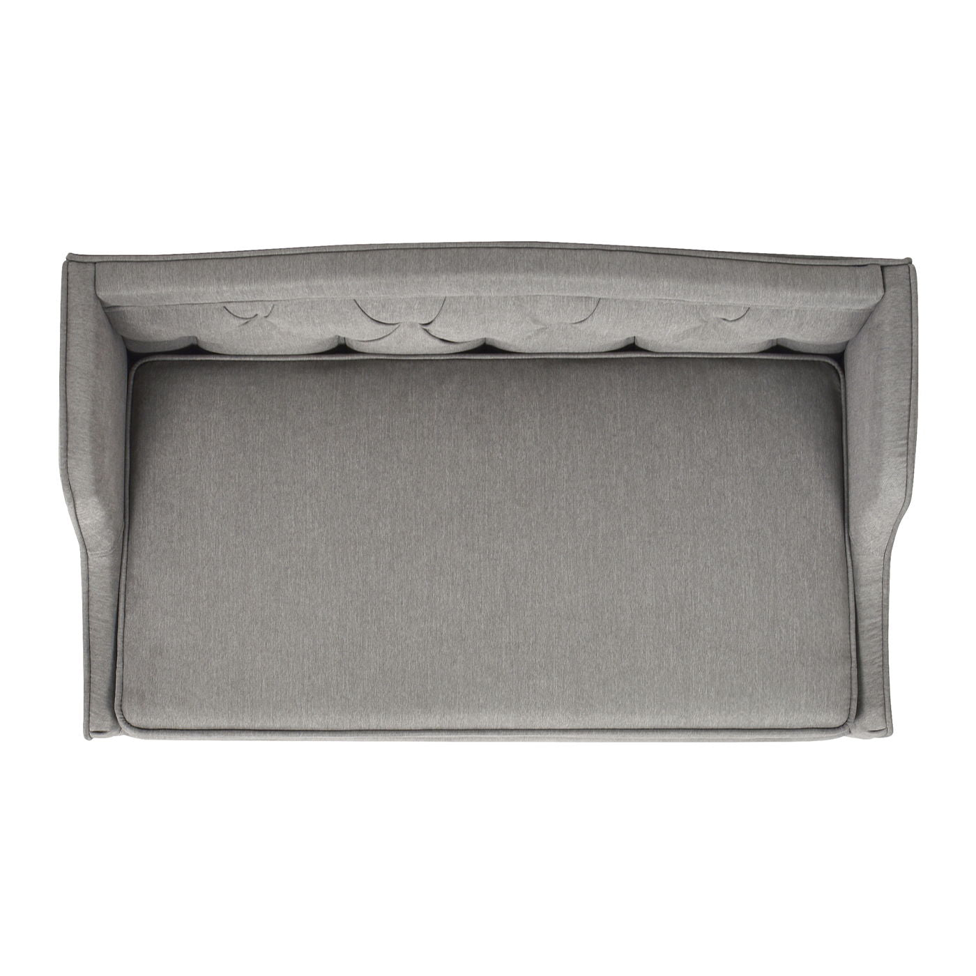 Robin - Tufted Wingback Pet Sofa Bed, Medium, Uptown Resistant High - Gray Stain