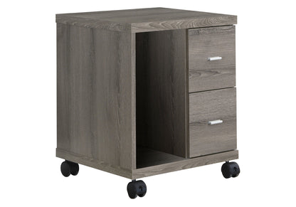 Office, File Cabinet, Printer Cart, Rolling File Cabinet, Mobile, Storage, Contemporary & Modern - Taupe
