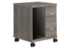 Office, File Cabinet, Printer Cart, Rolling File Cabinet, Mobile, Storage, Contemporary & Modern - Taupe