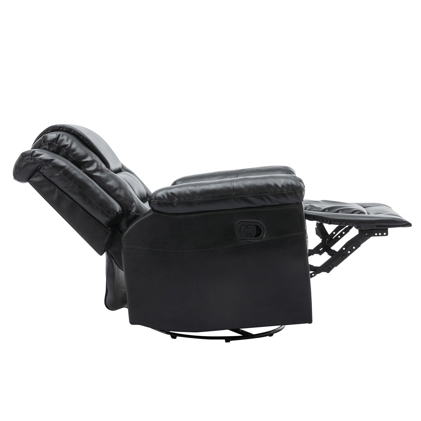 360ÔøΩÔøΩ swivel And Rocking Home Theater Recliner Manual Recliner Chair With Wide Armrest For Living Room - Black