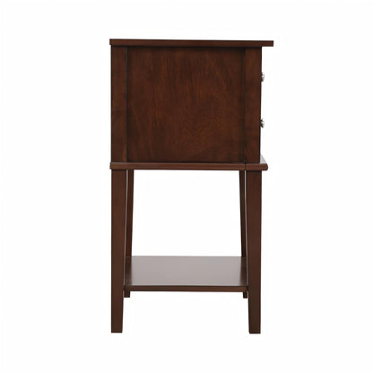 Newton - Stylish Contemporary Nightstand - Cappuccino