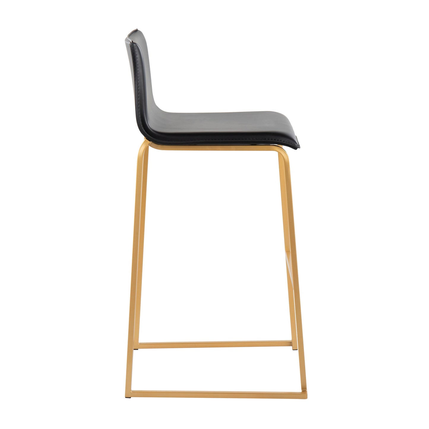 Mara - Contemporary Barstool (Set of 2) - Gold / Black