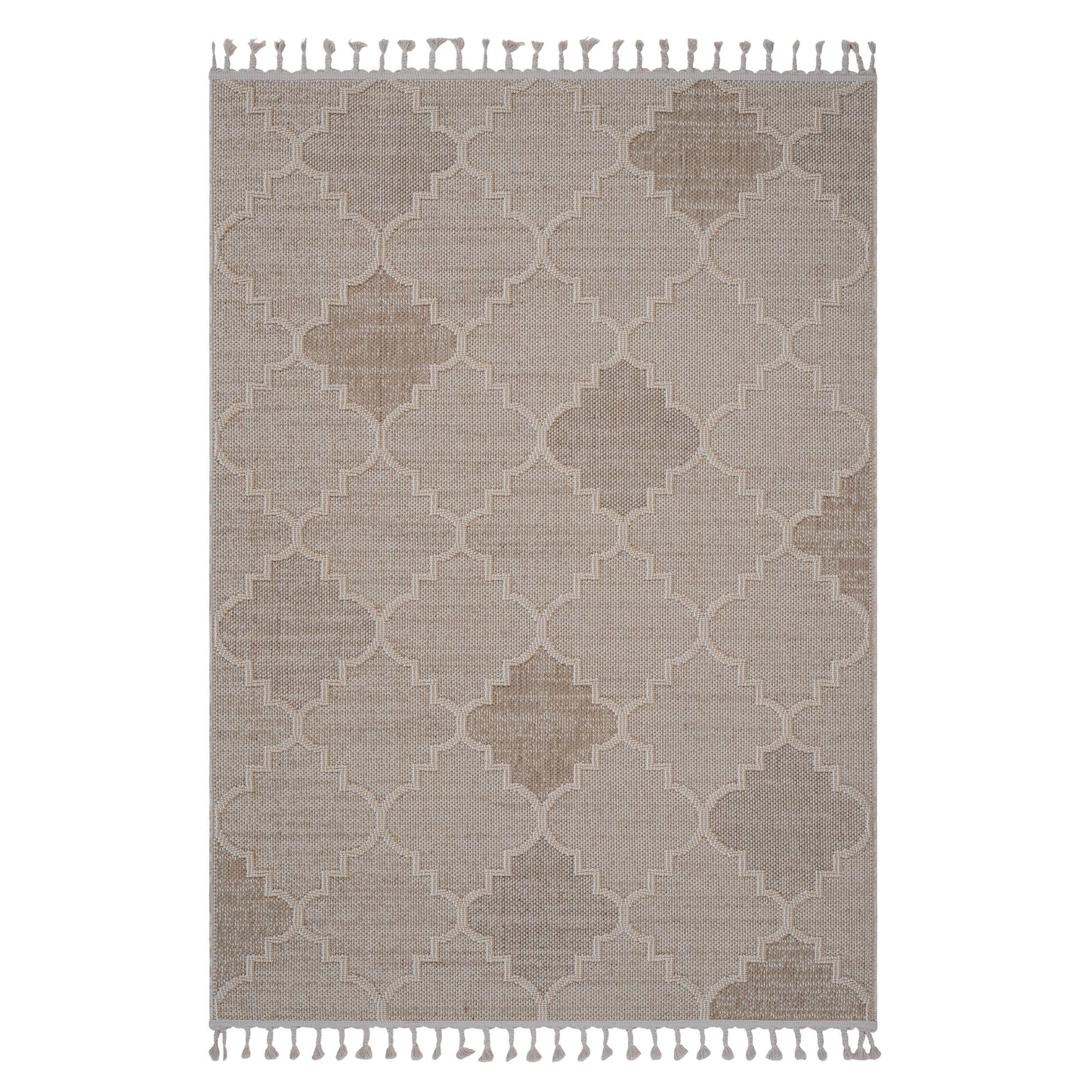 Guros - 4' X 6' Trellis Indoor / Outdoor Area Rug - Cream
