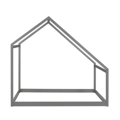 Twin Size Playhouse Style Bed - Gray