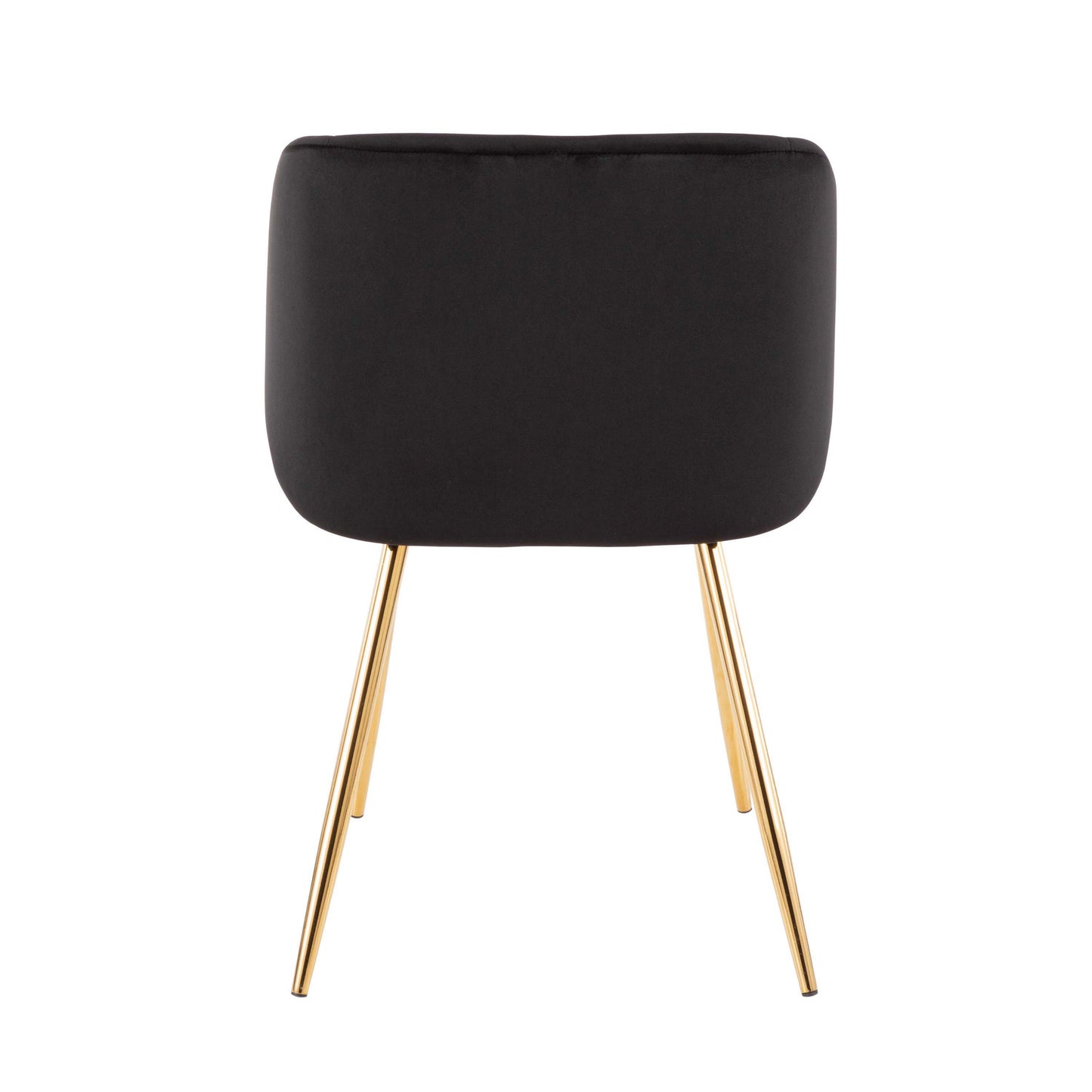 Fran - Contemporary Chair (Set of 2) - Gold / Black