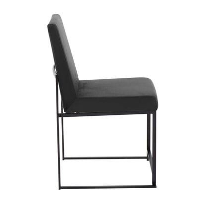 Fuji - Contemporary High Back Dining Chair (Set of 2) - Black