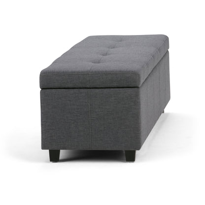 Castleford - Storage Ottoman - Slate Gray
