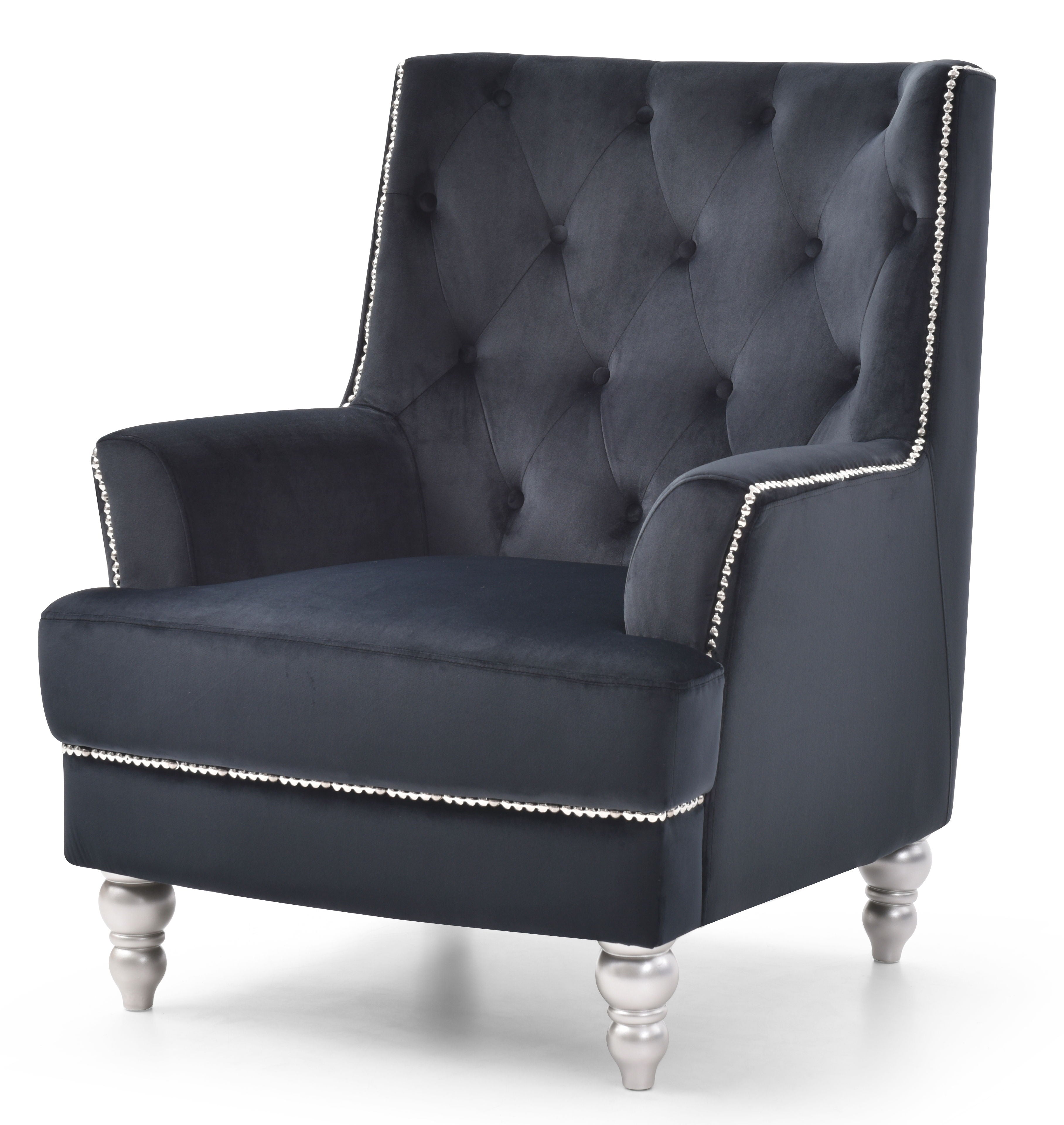 Traditional Armchair Elegant - Black