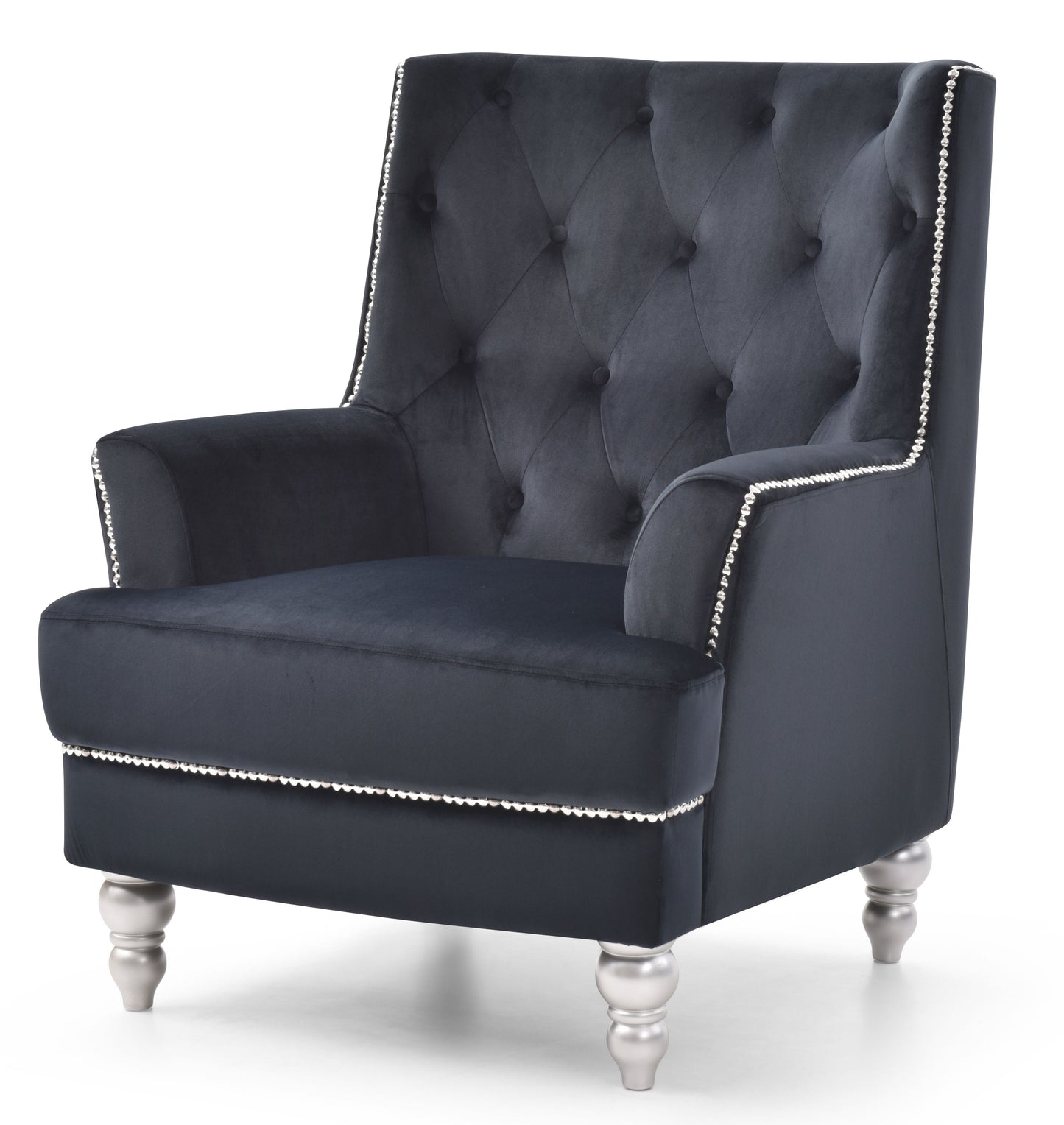 Traditional Armchair Elegant - Black