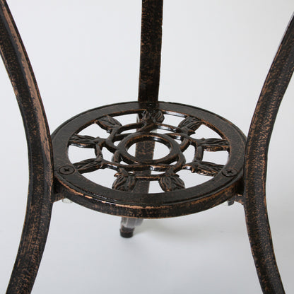 Nassau - Cast 3 Pieces Bistro Set - Copper
