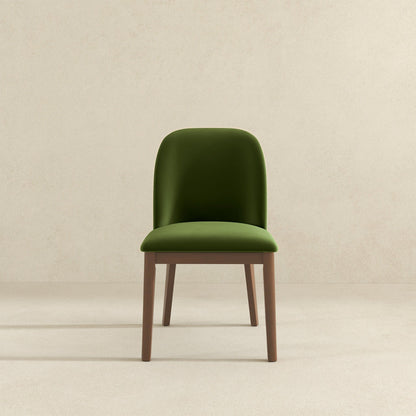 Kaitlyn - Dining Chair (Set of 2) - Brown / Light Green / Olive Green