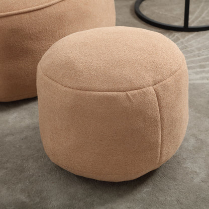 Bedding Bean Bag Sofa Chair High Pressure Foam Bean Bag Chair Adult Material With Padded Foam Padding Compressed Bean Bag With Footrest - Tan