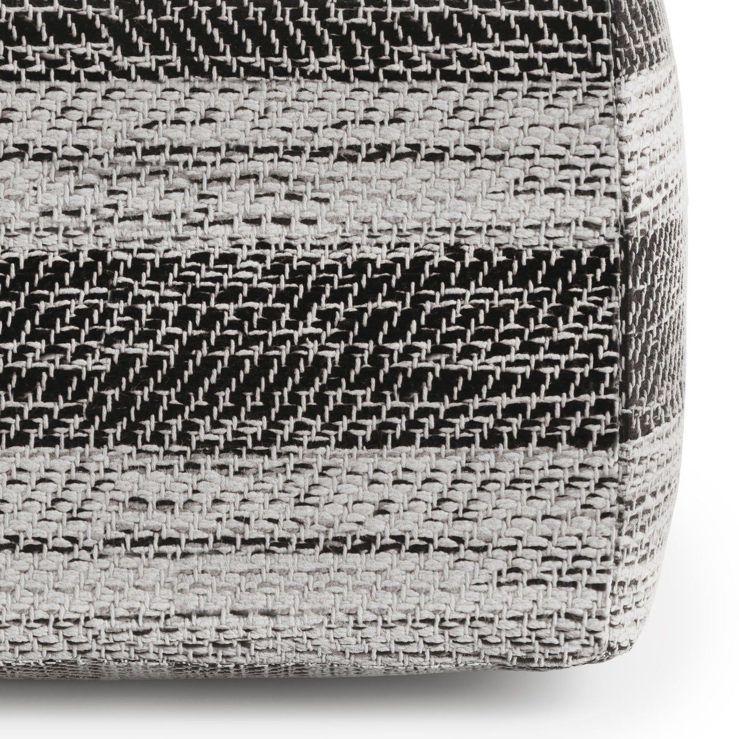 Clay - Square Pouf - Gray Melange