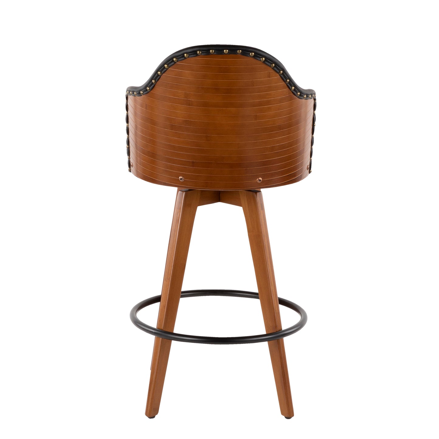 Ahoy - Mid-Century Counter Stool - Walnut / Black