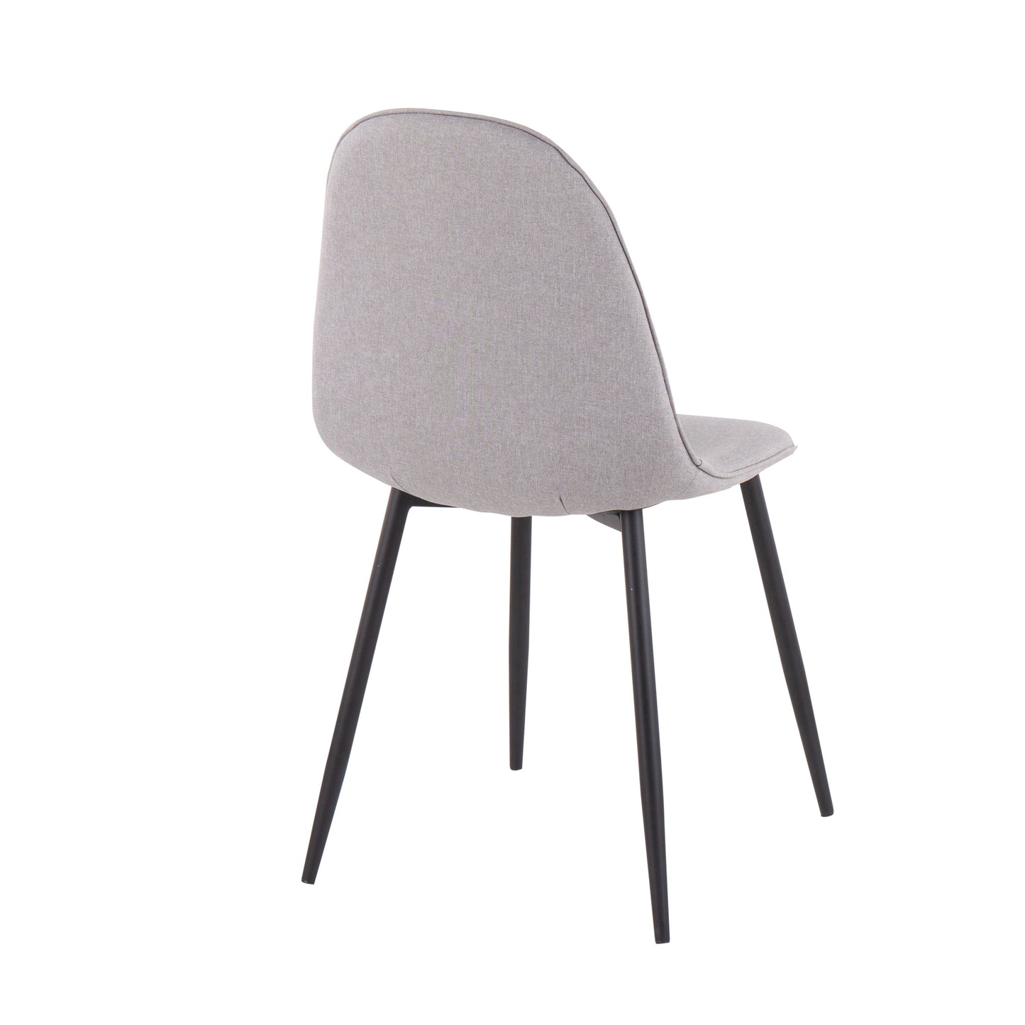 Pebble - Contemporary Chair (Set of 2) - Black / Light Gray