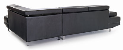 Riveredge - Sectional - Black