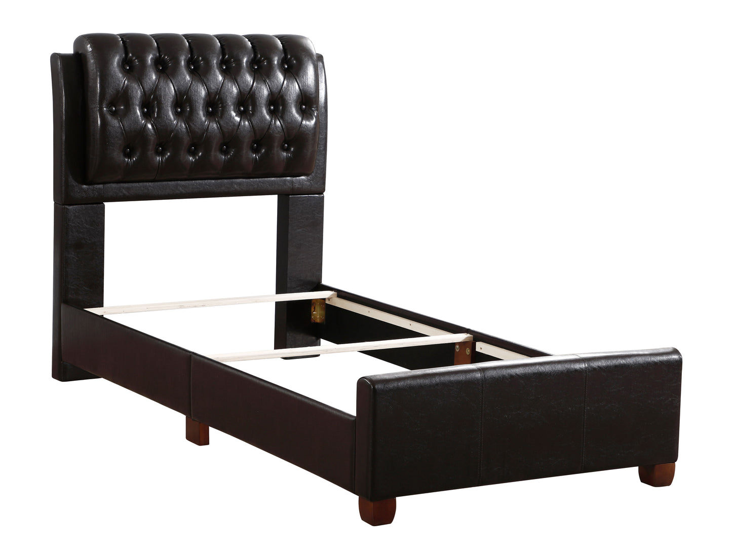 Marilla - Twin Bed - Dark Brown