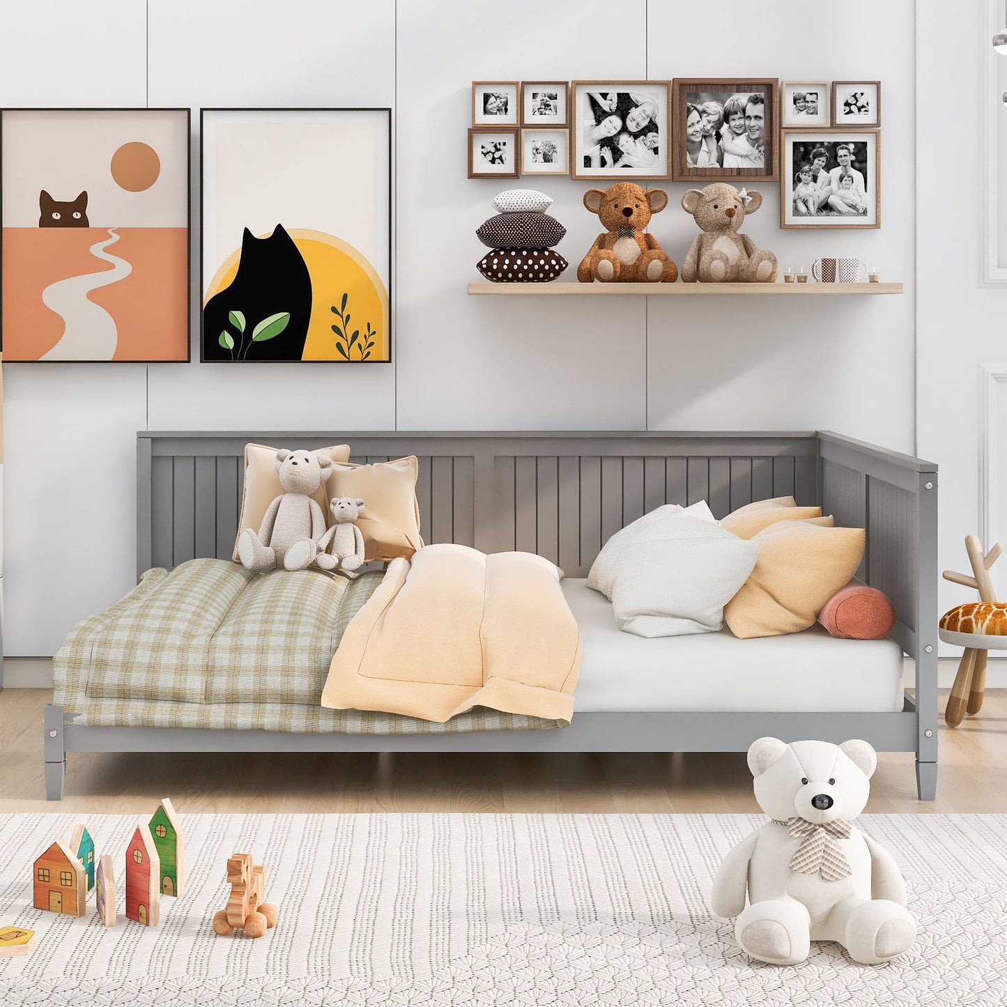 Full Size Daybed / Sofa Bed - Gray