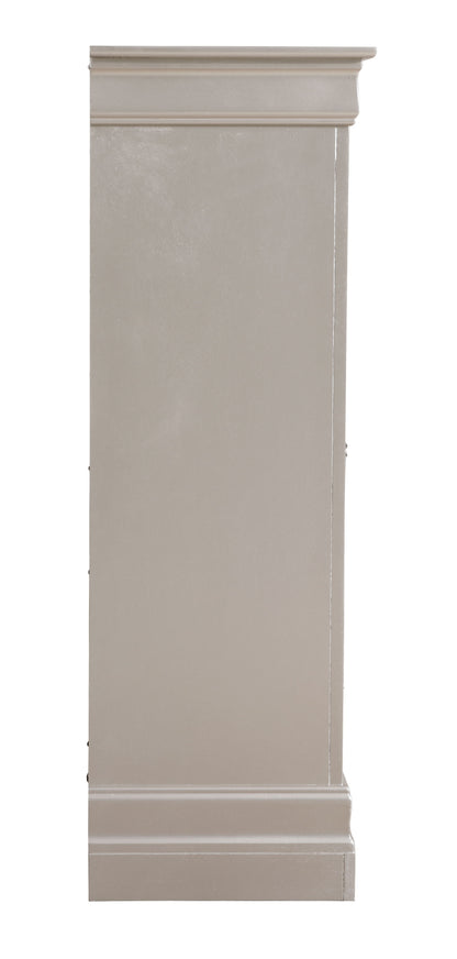 Lorana - Modern Chest - Silver Champagne