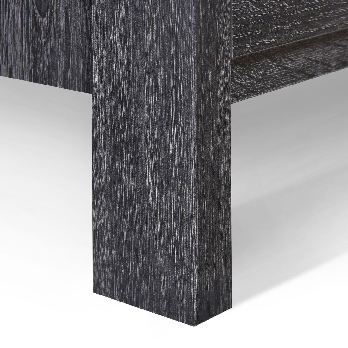 Titeca - Contemporary 2 Drawer Nightstand - Dark Gray