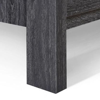 Titeca - Contemporary 2 Drawer Nightstand - Dark Gray