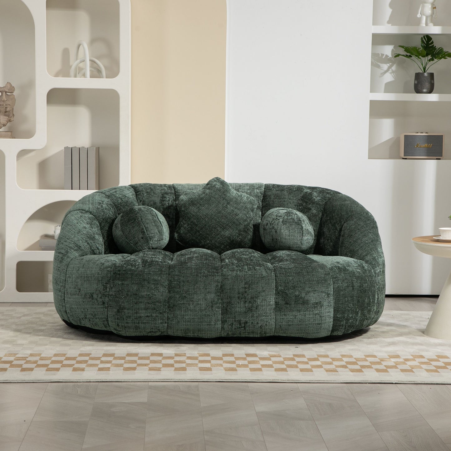 Bean Bag Sofa Lazy Sofa Durable Comfort Lounger High Back Bean Bag Chair Couch For Adults And Kids - Emerald