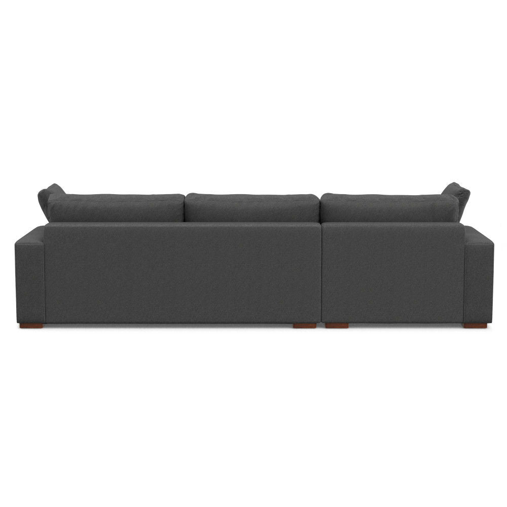 Charlie - Deep Seater Left Sectional Sofa - Gray