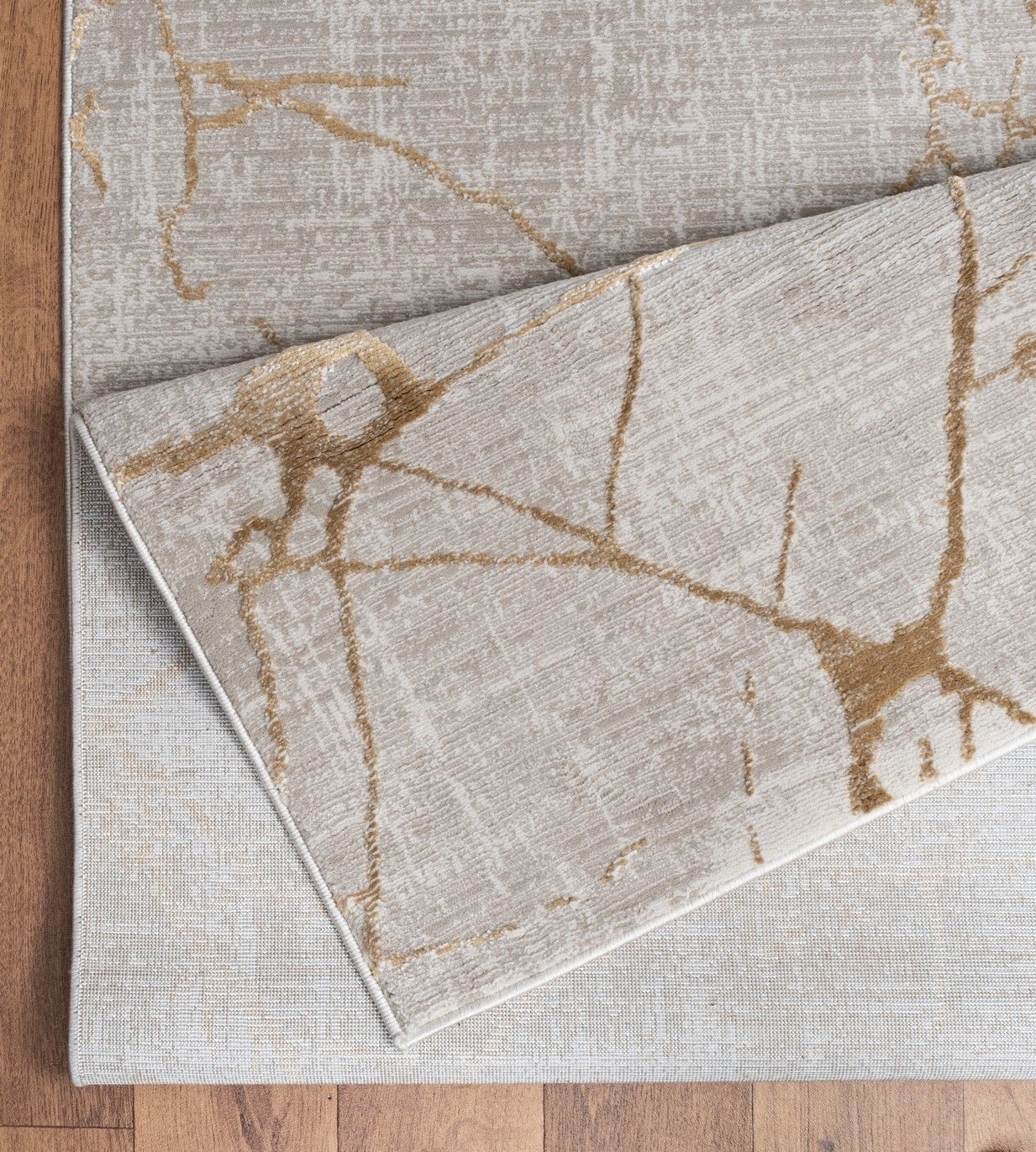 Elegance - 7'10" X 10'3" Area Rug - Gold, Polyester
