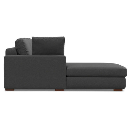 Charlie - Deep Seater Left Sectional Sofa - Gray