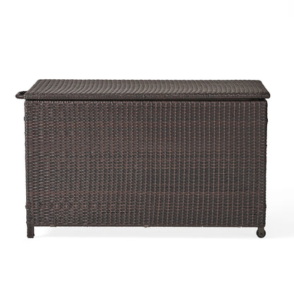 Blake - Wicker Cushion Box - Brown Multi