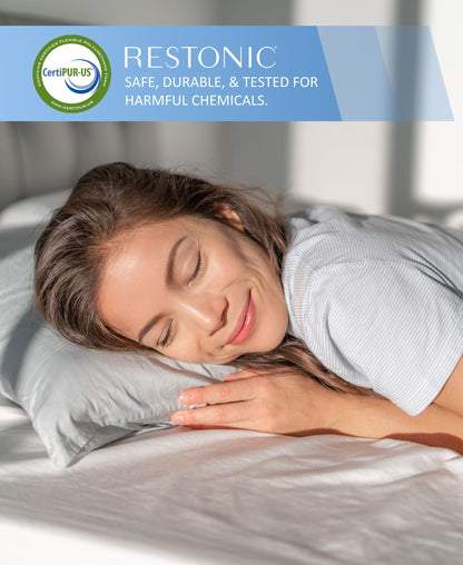 Queen Firm Mattress ComfortCare DreamLux - White / Blue