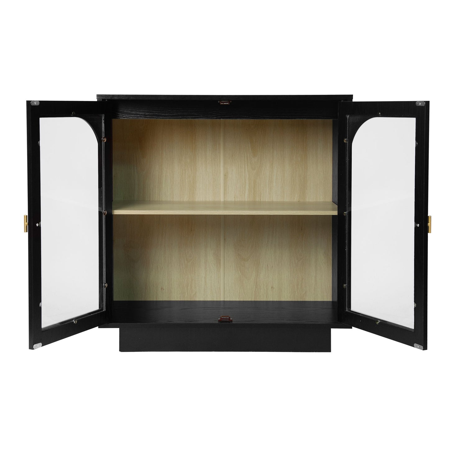 Storage Cabinet With Door For Living Room, Dining Room, Study - Black