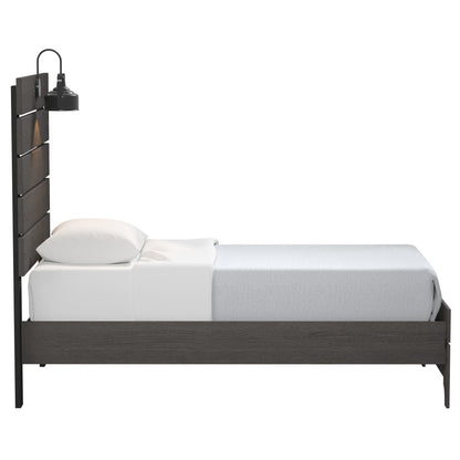 Junipe - Twin Bed With Lights - Brown