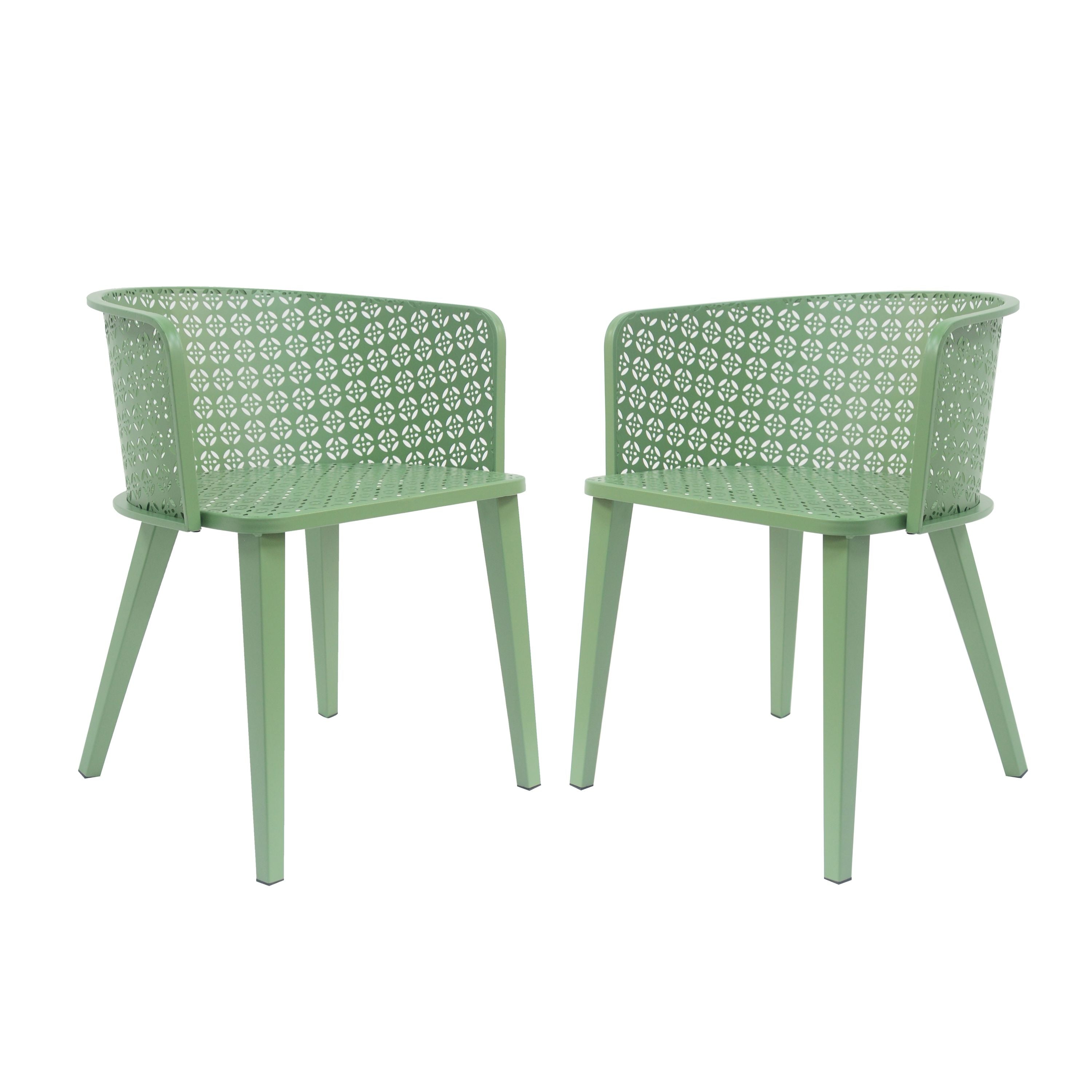 Milan - Outdoor Dining Chair (Set of 2) - Green