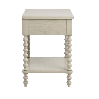 Nightstand Table With Drawer And Shelf - Natural