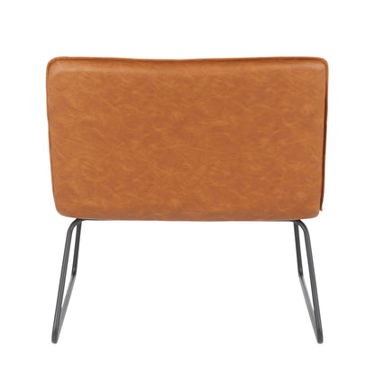 Casper - Industrial Chair - Black / Camel
