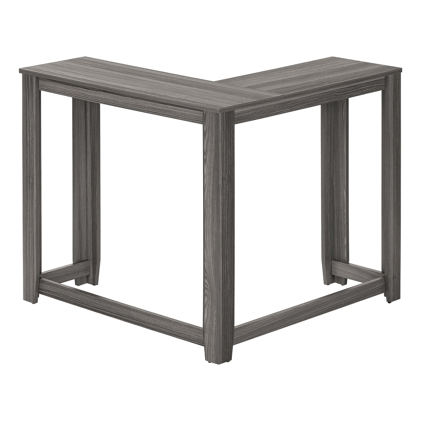 Corner Accent Console Table For Entryway, Contemporary And Modern - Gray