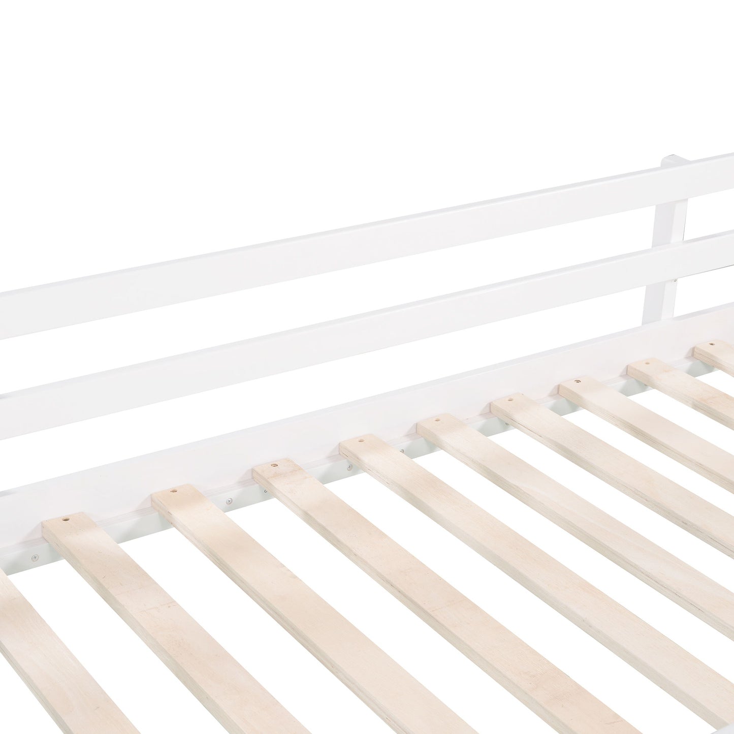 Twin Size Loft Bed With Slide, Stair And Chalkboard - White