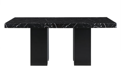 Jhoanna - 5 Pieces Dining Table Set - Black
