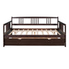 Full Size DayBed With Twin Size Trundle - Espresso
