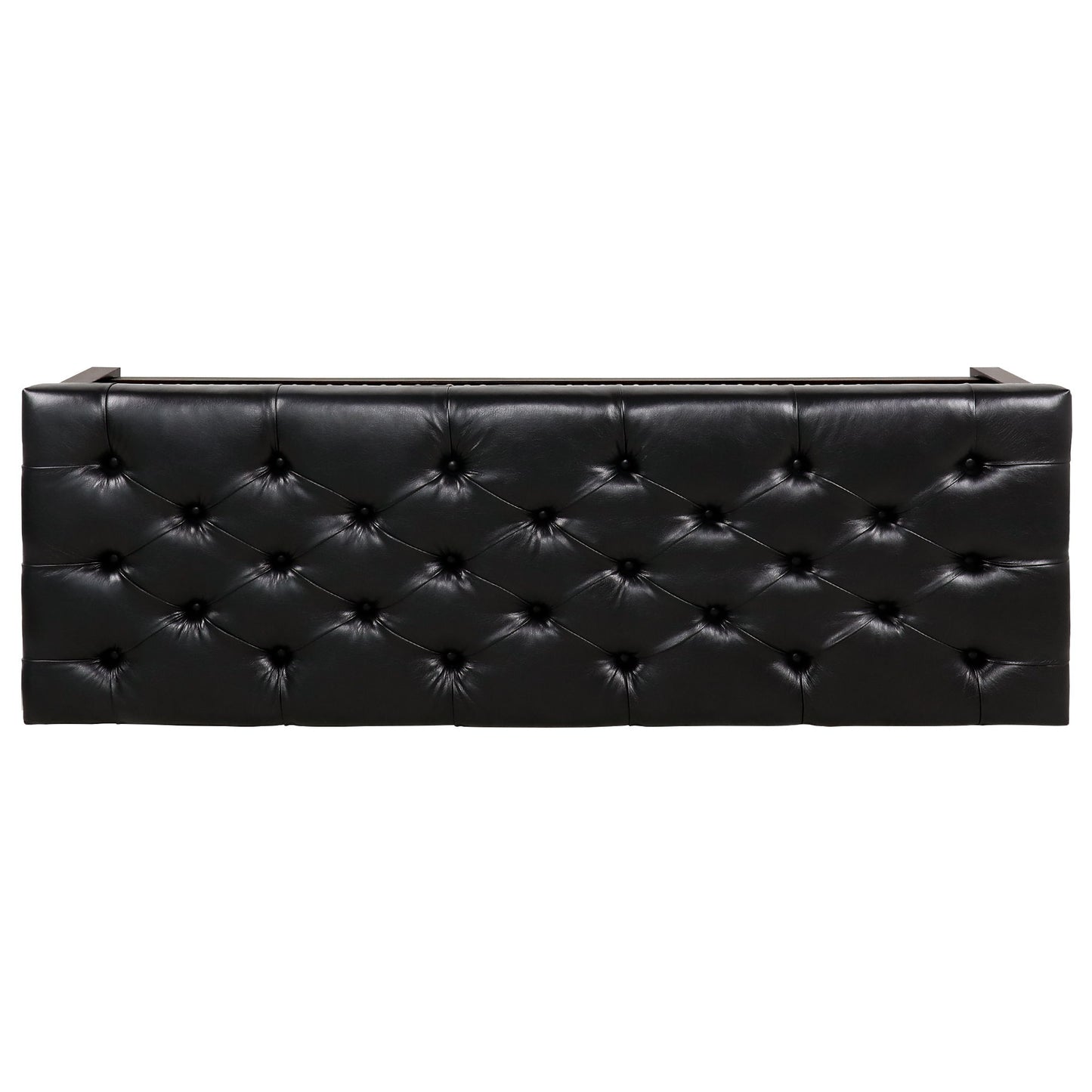 Wooden Base Upholstered Bench For Bedroom For Entryway - Black